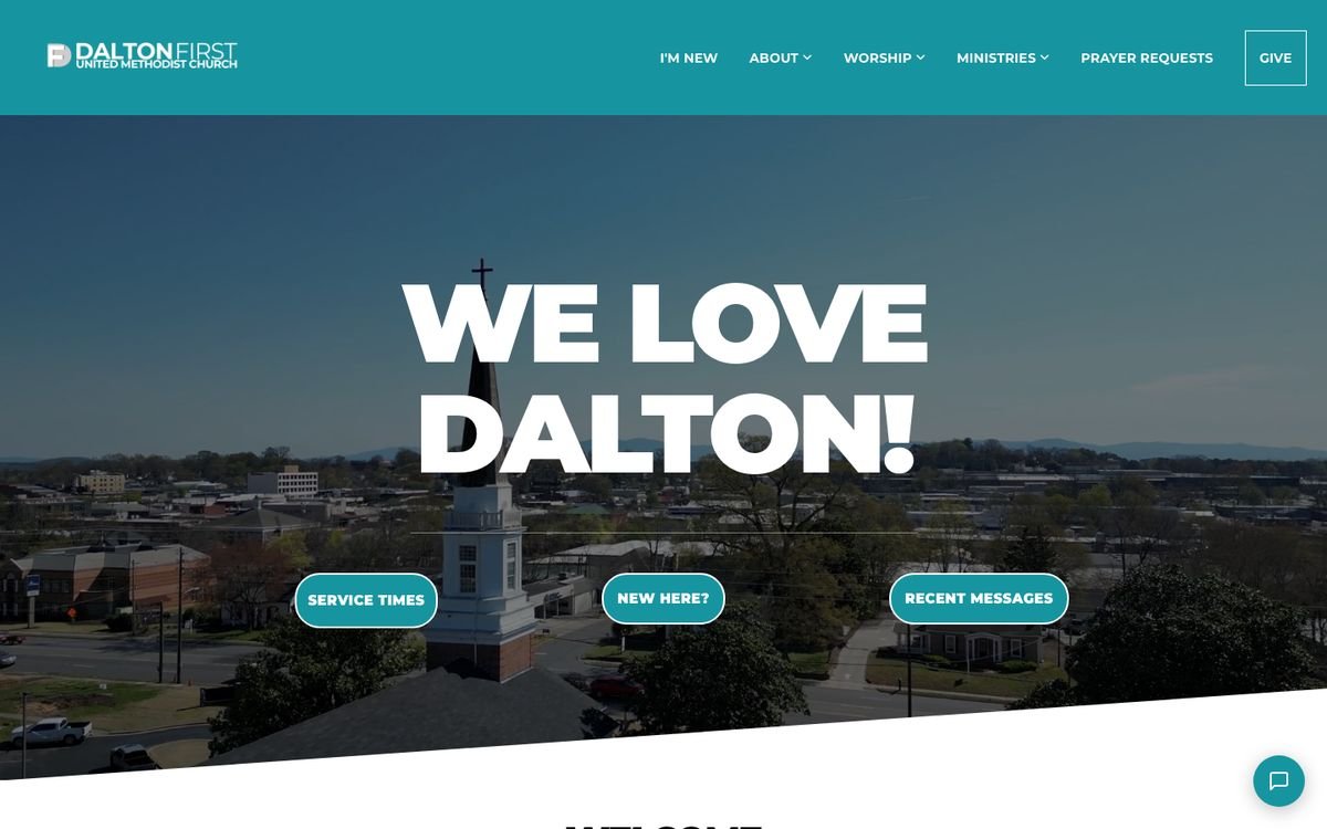 The Dalton First UMC website