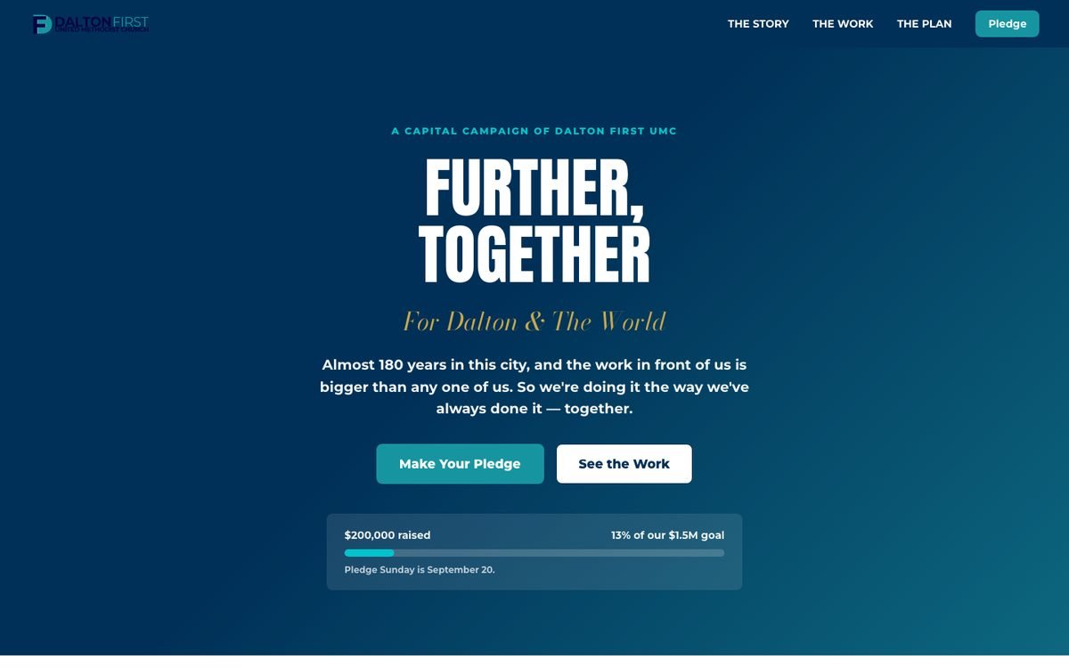 The Further, Together website